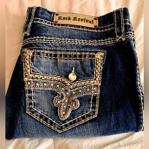 ROCK REVIVAL JUNIA EASY CAPRI size 32